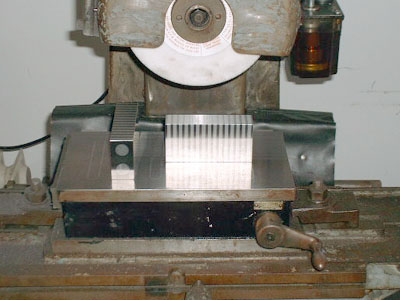 parallels in use on surface grinder
